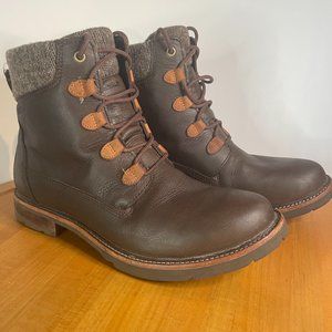L.L. Bean Tek 2.5 Women’s East Point Brown Leather Waterproof Ankle Boots Size 9